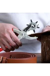 SRTfootcare Kırmızı Saplı Kemer Delme Pensesi Kemer Delme Pensesi