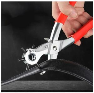 SRTfootcare Kırmızı Saplı Kemer Delme Pensesi Kemer Delme Pensesi