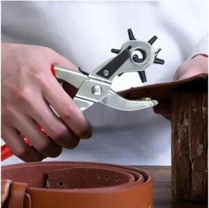 SRTfootcare Kırmızı Saplı Kemer Delme Pensesi Kemer Delme Pensesi