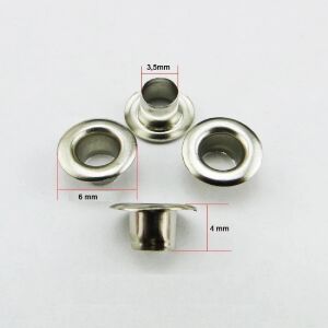 TOPTAN Kuşgözü 1,6 no 6mm 5000 Adet (Alt Pul Dahil Değildir) Okside