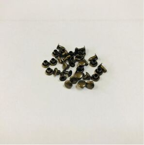 Perçin Rivet 00 no 4mm 50 Adet - Leathercraft Deri Hobi Ürünleri Antik Kahve