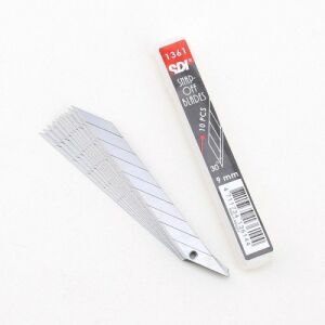 TOPTAN SDI 1361 Maket Bıçak Yedeği 9 Mm 100'Lü (Leathercraft, Deri Hobi)