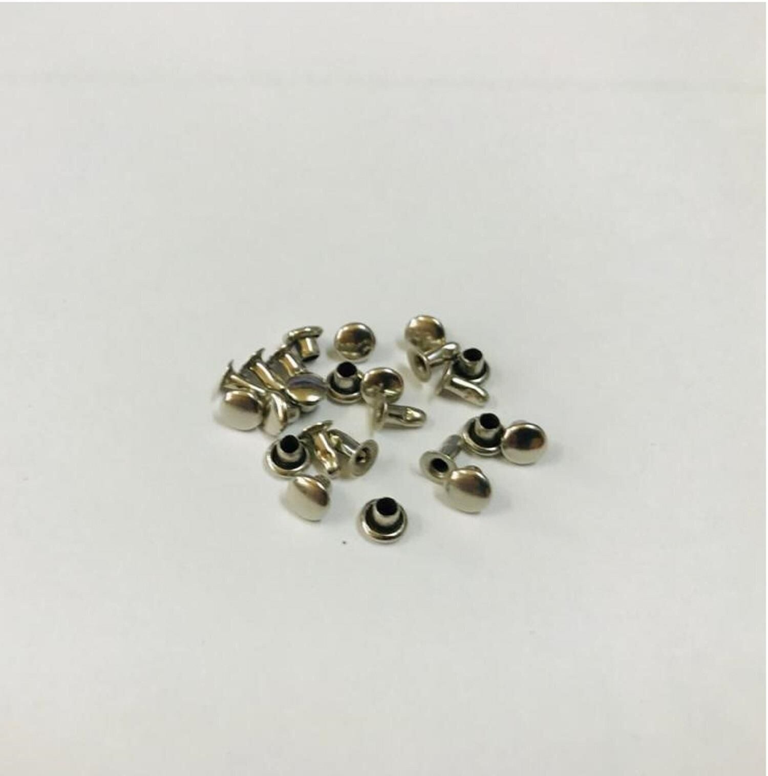 Perçin Rivet 00 no 4mm 50 Adet - Leathercraft Deri Hobi Ürünleri Nikel