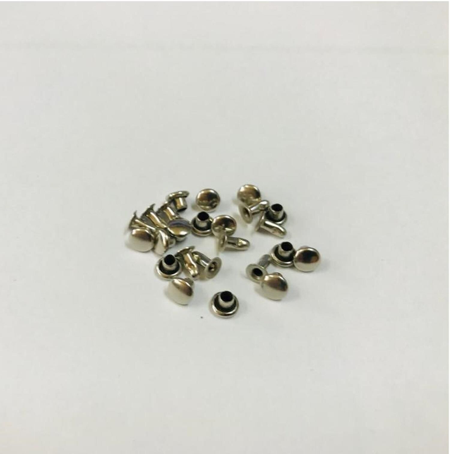 Perçin Rivet 00 no 4mm 50 Adet - Leathercraft Deri Hobi Ürünleri Nikel