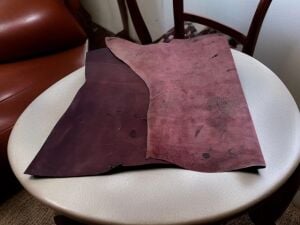 Bordo Efekt Parça Crazy Deri 1-1,2 mm Arası 44 Desi