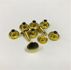 Perçin Rivet 75 no 12mm 25 Takım (Leathercraft, Deri Hobi) Altın