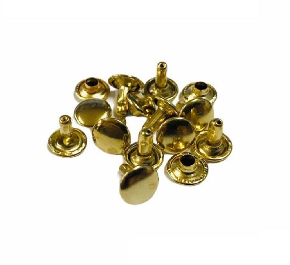 TOPTAN Perçin 33,5no İki Taraf Kafa 2000 Adet (Leathercraft, Deri Hobi) Altın