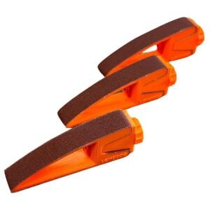 Arkadan Vidalı Plastik Zımpara Takozu, Deri Kenar Zımpara Aleti 1 Adet