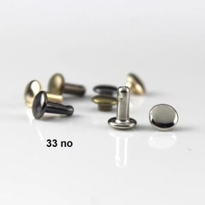 Perçin 33 no 7mm İki Taraf Kafa 50 Adet Deri El Aletleri