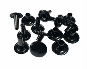 TOPTAN Perçin Rivet 75 no 1000 Adet (Leathercraft, Deri Hobi) Siyah Boyalı