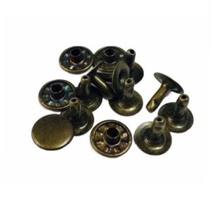 Perçin, Rivet, Toruk 123 no 11mm 30 Adet (Leathercraft, Deri Hobi) Antik Kahve