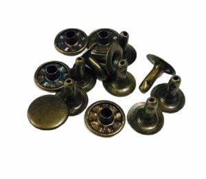 TOPTAN Perçin, Rivet, Toruk 123 no 1000 Adet (Leathercraft, Deri Hobi) Nikel