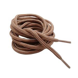 Çift Renk Yuvarlak Bot Bağcığı K350 120cm 1 Çift Camel Bej