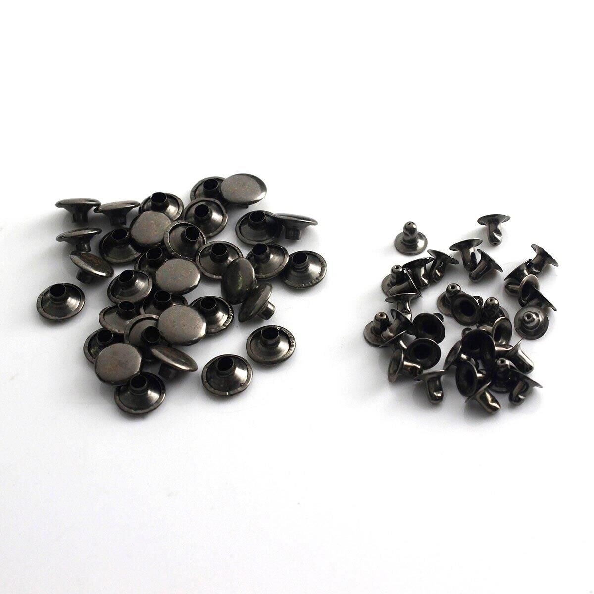 Perçin, Rivet, Toruk 33,5 no 9mm 50 Takım (Leathercraft, Deri Hobi) Okside