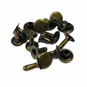 TOPTAN Perçin, Rivet, Toruk 33,5 no 2000 Adet (Leathercraft, Deri Hobi) Antik Kahve