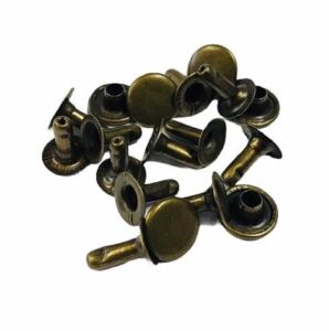 TOPTAN Perçin, Rivet, Toruk 33,5 no 2000 Adet (Leathercraft, Deri Hobi) Antik Kahve