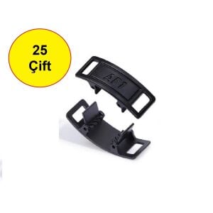 TOPTAN SRTfootcare METAL Kilitli TakBırak Ayakkabı Bağcık Kilidi 25 Çift