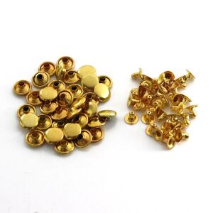 Perçin Rivet 33 no 7mm 50 Takım (Leathercraft, Deri Hobi) Altın
