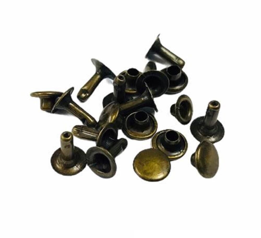 TOPTAN Perçin Rivet 33 no 2000 Adet (Leathercraft, Deri Hobi) Antik Kahve