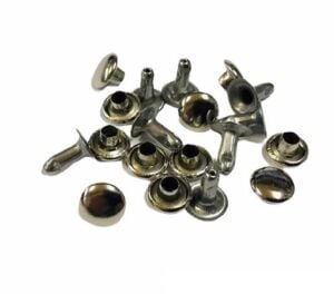TOPTAN Perçin Rivet 33 no 2000 Adet (Leathercraft, Deri Hobi) Nikel