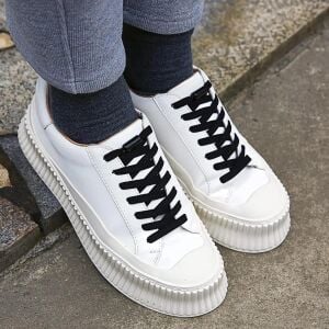 SRTfootcare Akıllı Vidalı Kilitli Elastik Outdoor Ayakkabı Bağcığı Yassı 100cm 1 Çift