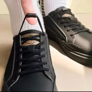 SRTfootcare Akıllı Vidalı Kilitli Elastik Outdoor Ayakkabı Bağcığı Yassı 100cm 1 Çift Beyaz