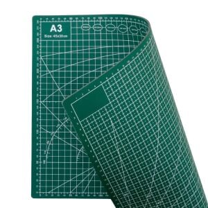 A3: 45*30 cm Yeşil Kesim Lastiği / Kesme Matı Çift Taraflı Deri El Aleti
