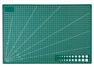 A3: 45*30 cm Yeşil Kesim Lastiği / Kesme Matı Çift Taraflı Deri El Aleti