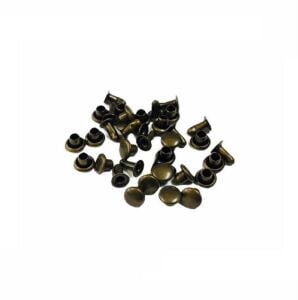 TOPTAN Perçin Rivet 0 no 2000 Adet (Leathercraft, Deri Hobi) Antik Kahve