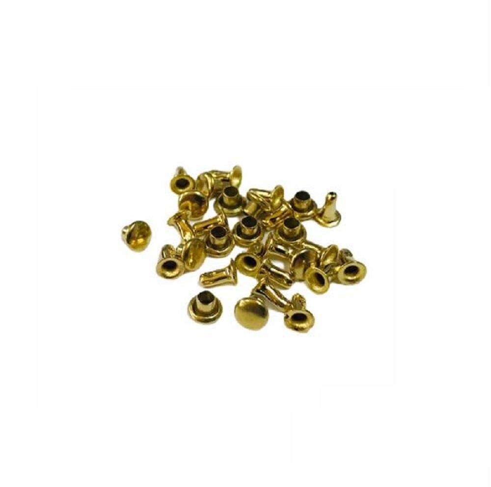TOPTAN Perçin Rivet 0 no 2000 Adet (Leathercraft, Deri Hobi) Altın