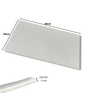 BEYAZ Kesim Lastiği / Kesme Matı Çift Taraflı 45X30 cm Deri El Aleti