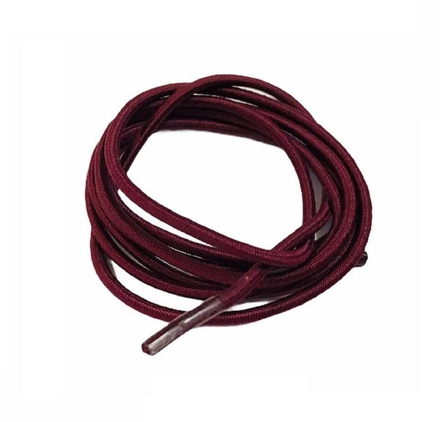 Elastik Yuvarlak Ayakkabı Bağı L316 100cm Bordo
