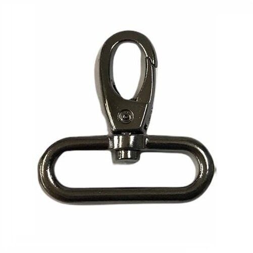 Papağan Anahtarlık Kancası 3 cm 2 Adet Deri Hobi Malzemesi Siyah Nikel