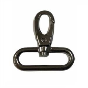 Papağan Anahtarlık Kancası 3 cm 2 Adet Deri Hobi Malzemesi Siyah Nikel