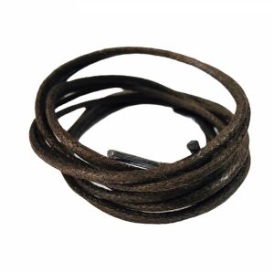 Yuvarlak Mumlu Ayakkabı Bağı 2mm K901 80cm 1 Çift Siyah