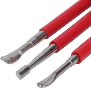 Deri Hobi Deri Desen İzleme 3 lü Kabartma Oyma Set Deri El Aleti