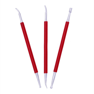 Deri Hobi Deri Desen İzleme 3 lü Kabartma Oyma Set Deri El Aleti