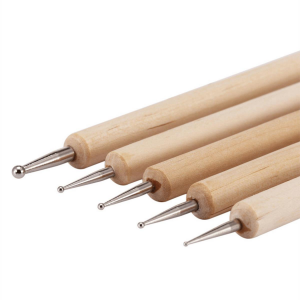 Hobi Deri Desen İzleme 5 li Kabartma Oyma Set Deri El Aleti