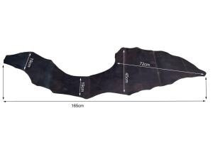 Koyu Kahverengi Efekt Parça Crazy Deri 0,8-1 mm Arası 44 Desi