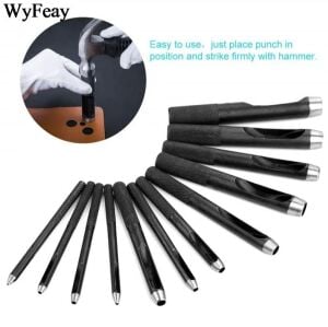 Yuvarlak Vurma Zımba, Deri Delik Zımbası 1-6 no Arası Deri El Aleti