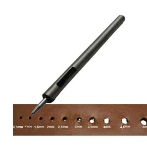 Yuvarlak Vurma Deri Delik Zımbası 1-6 no Arası Deri El Aleti 4 mm