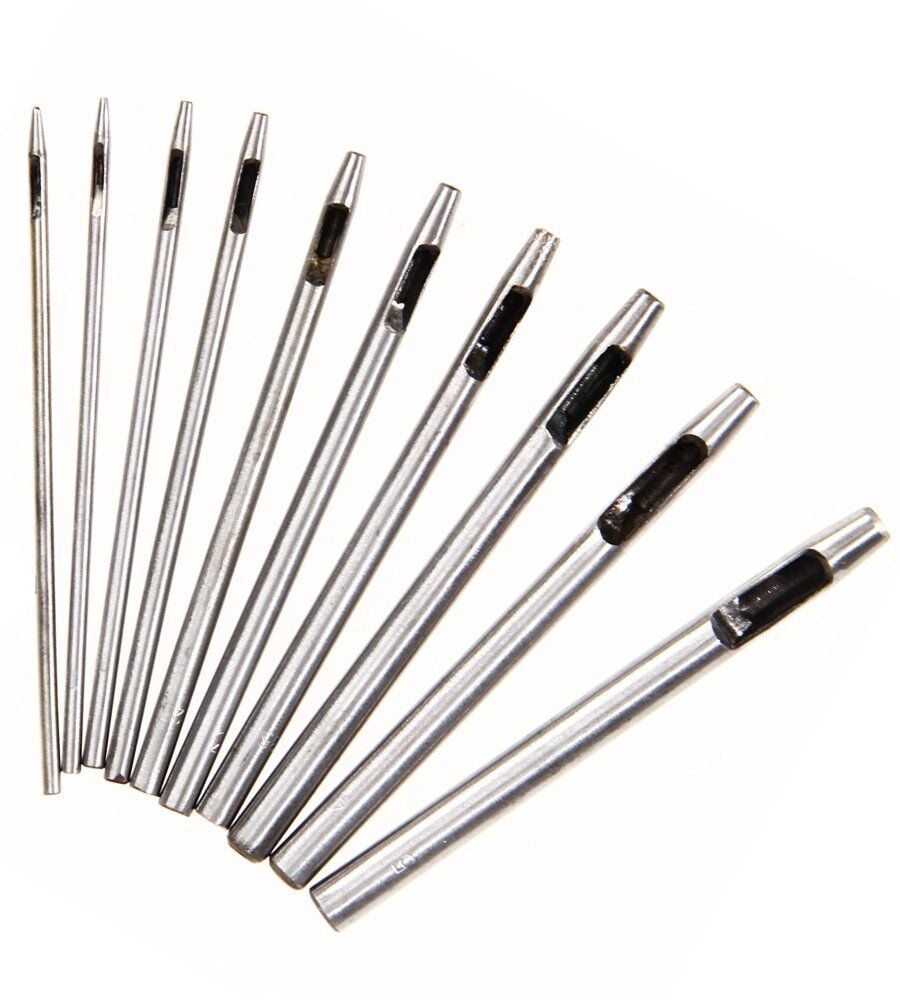 Yuvarlak Vurma Deri Delik Zımbası 1-6 no Arası Deri El Aleti