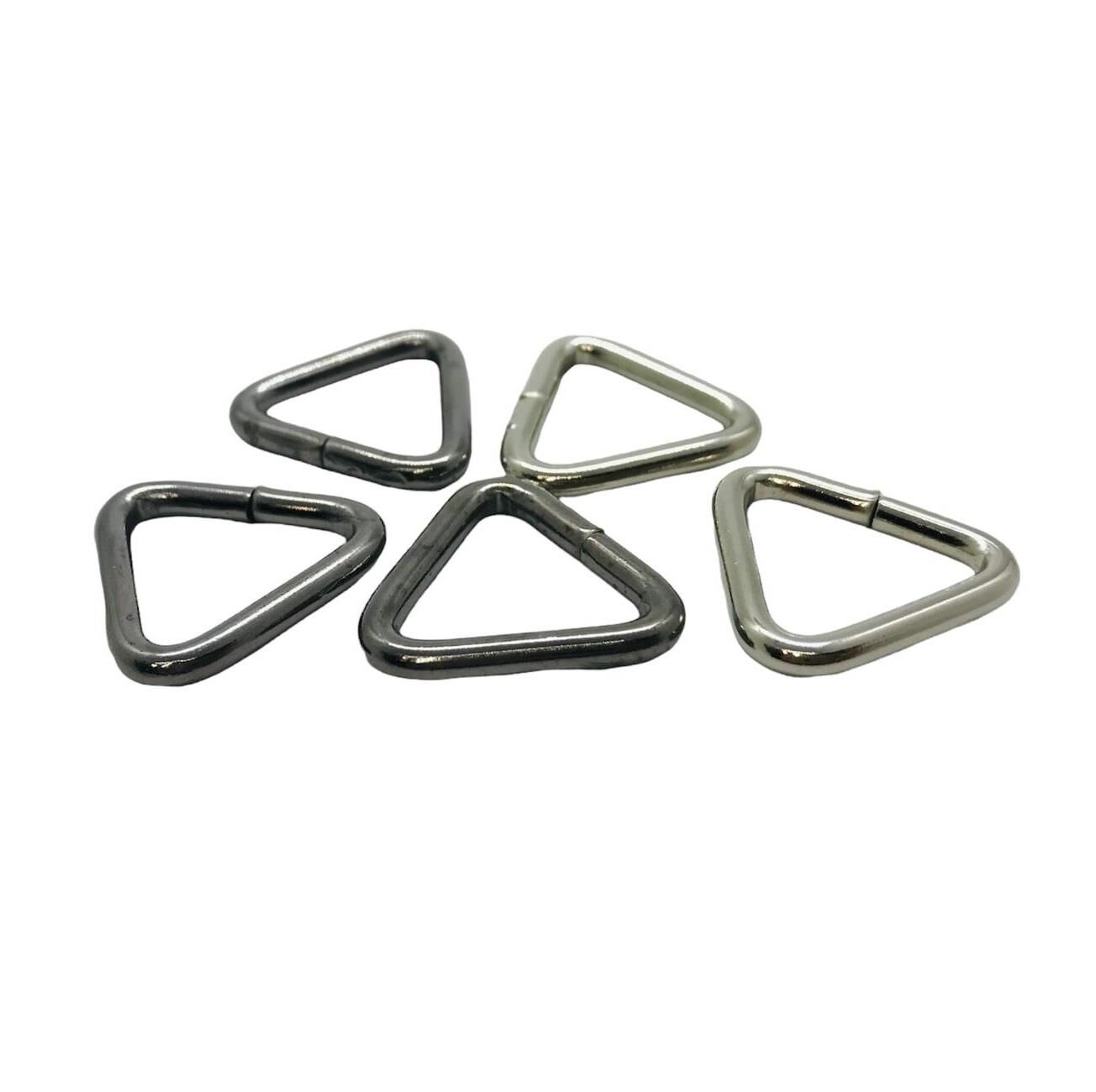 Üçgen Metal Halka, Çanta Sapı İçin Üçgen Halka 5 Adet 2cm