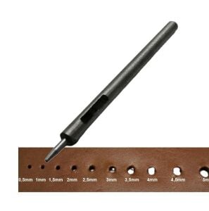 Yuvarlak Vurma Deri Delik Zımbası 1-6 no Arası Deri El Aleti 1 mm