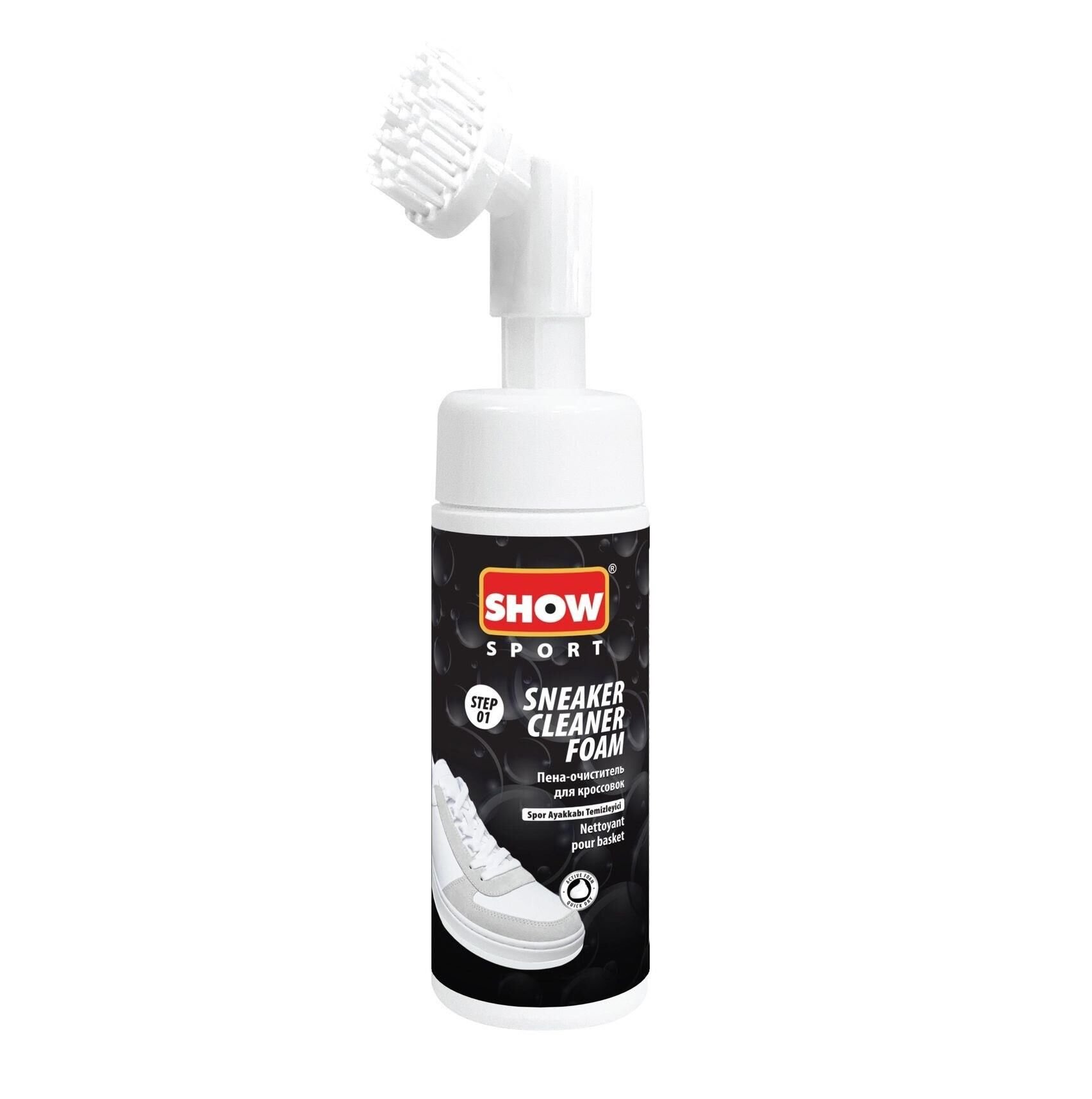 Show Fırçalı Sneaker Cleaner Foam, Fırçalı Susuz Spor Ayakkabı Temizleme Köpüğü 1 Adet