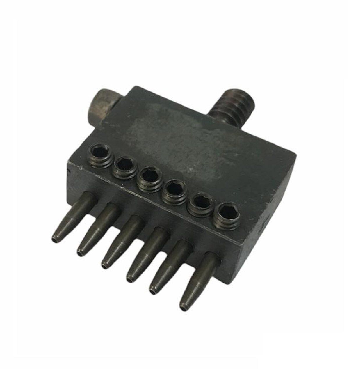 Padova Sıralı Çok Delikli Vida Başlı Deri Zımbası 4mm Deri El Aleti 6 lı