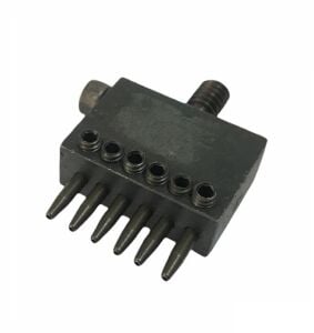 Padova Sıralı Çok Delikli Vida Başlı Deri Zımbası 4mm Deri El Aleti 6 lı