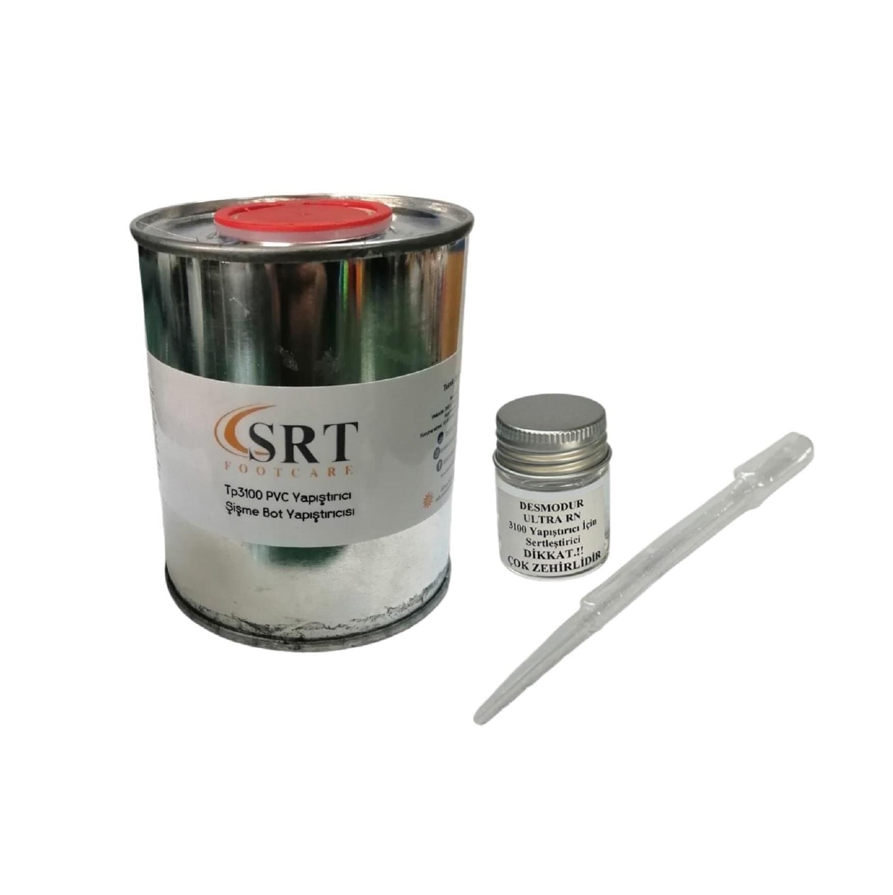 SRTFOOTCARE TP3100 PVC Yapıştırıcı ve DESMODUR ULTRA RN Sertleştirici (Şişme Bot Yapıştırıcısı) 250 ml