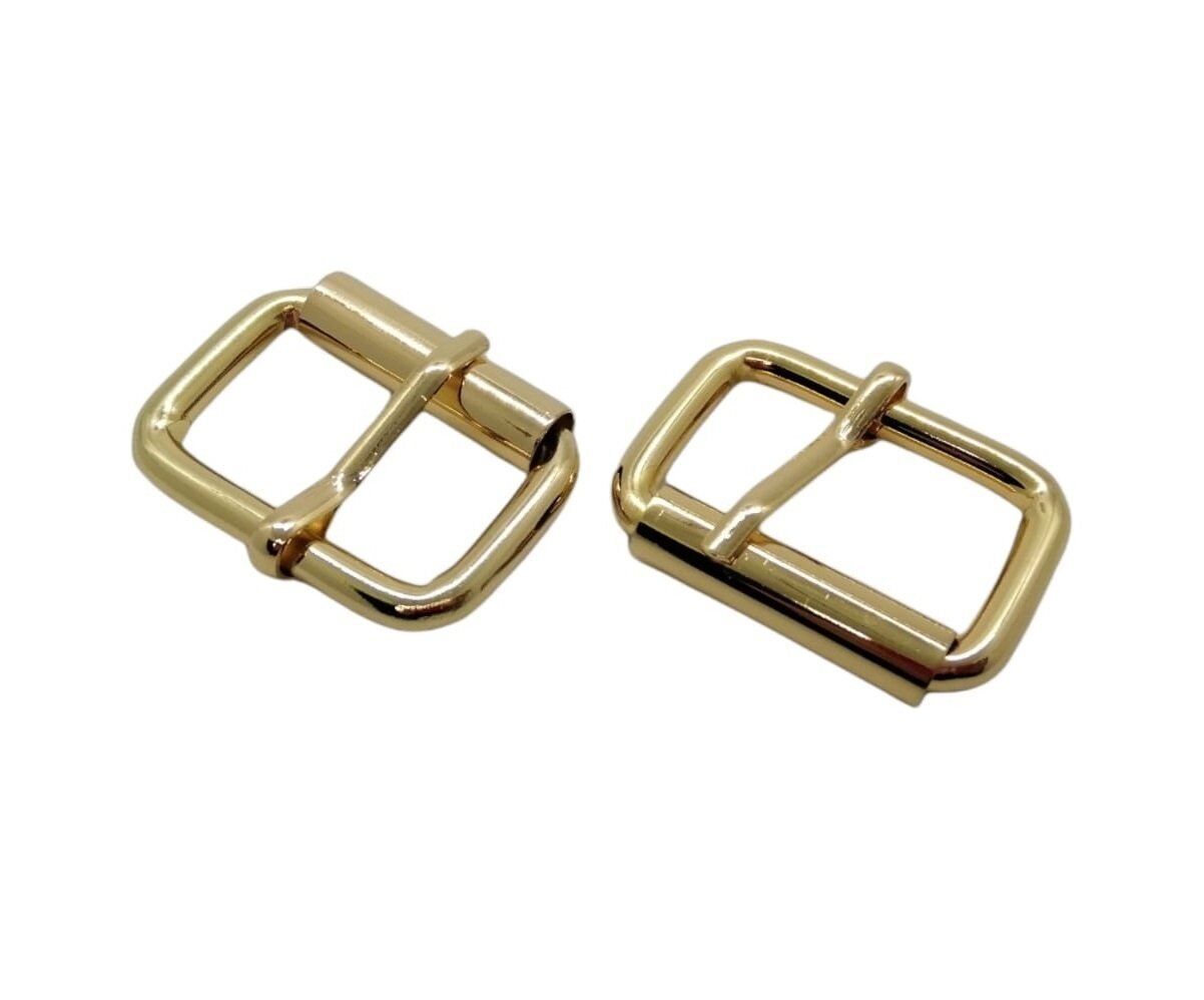 Makaralı Dilli Ayar Tokası 3 cm 2 Adet (Leathercraft, Deri Hobi) Altın