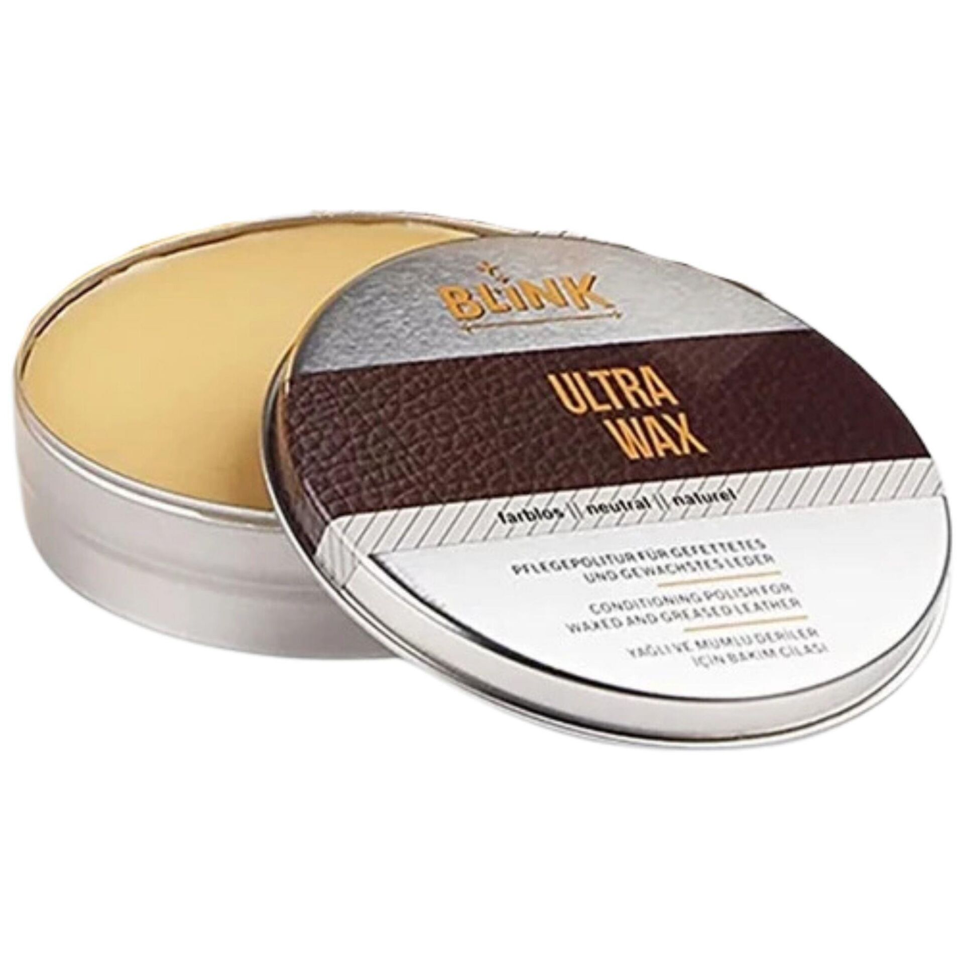 Ultra Wax Yağlı Deri Cilası Naturel Renk Teneke Kutu 125 Ml